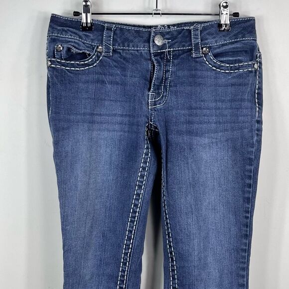 Paisley Sky Skinny Jeans - Picture 2 of 11